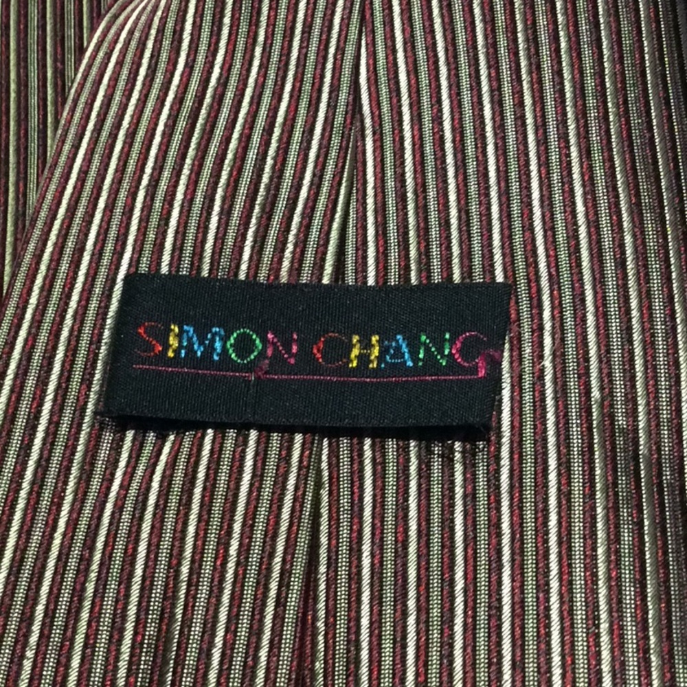 Simon Chang 100 %Italian silk tie made in Canada